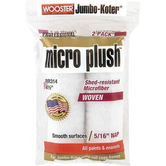 Wooster Brush - 5/16" Nap, Mini Roller Cover - 4-1/2" Wide, Includes Roller Cover - Exact Industrial Supply