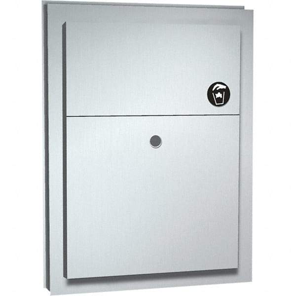 ASI-American Specialties, Inc. - Feminine Hygiene Product Receptacles Material: Stainless Steel Color: Silver - Exact Industrial Supply