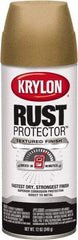Krylon - Khaki (Color), 12 oz Net Fill, Textured, Rust Proof Enamel Spray Paint - 25 Sq Ft per Can, 12 oz Container - Exact Industrial Supply