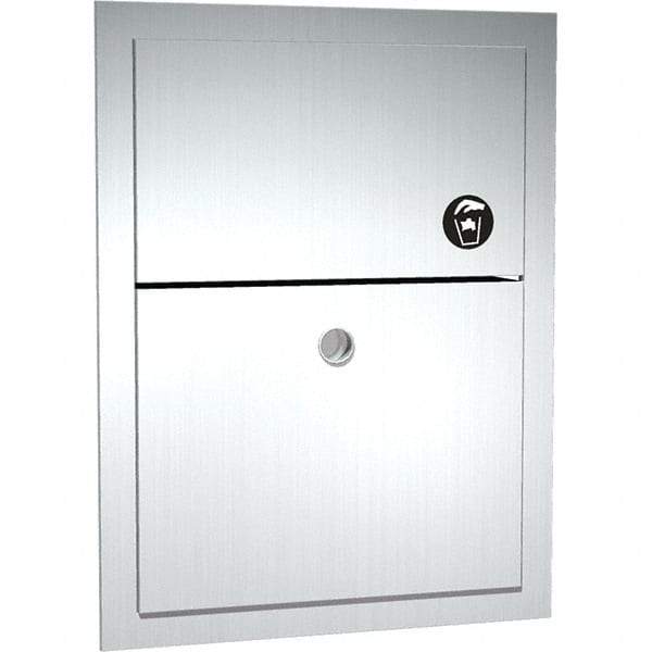 ASI-American Specialties, Inc. - Feminine Hygiene Product Receptacles Material: Stainless Steel Color: Silver - Exact Industrial Supply