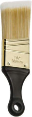 Ability One - 3" Flat Synthetic Sash Brush - 1-1/2" Bristle Length, 3" Short Handle - Exact Industrial Supply