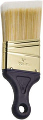 Ability One - 2-1/2" Flat Synthetic Sash Brush - 2" Bristle Length, 2-3/8" Short Handle - Exact Industrial Supply
