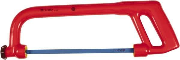 Wiha - 12" Hacksaw - 3-13/32" Throat Depth, Insulated Handle - Exact Industrial Supply