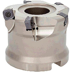 Tungaloy - 4" Cut Diam, 1-1/2" Arbor Hole, Indexable High-Feed Face Mill - Exact Industrial Supply