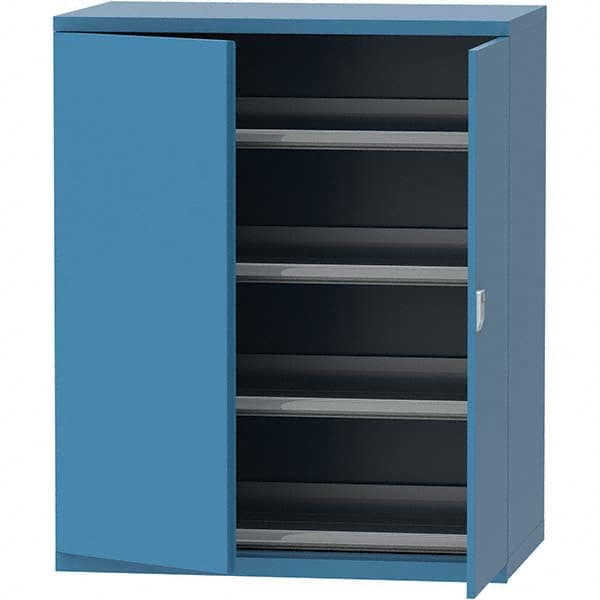 LISTA - 159 Compartment Bright Blue Steel Modular Storage Cabinet - Exact Industrial Supply