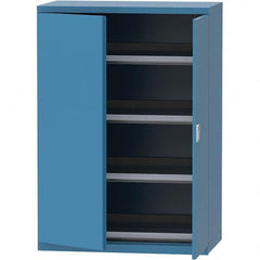 LISTA - 84 Compartment Bright Blue Steel Modular Storage Cabinet - Exact Industrial Supply