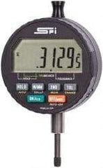 SPI - 0 to 1/4" Range, 0.0001" Graduation, Electronic Drop Indicator - Lug Back, Accurate to 0.0001" - Exact Industrial Supply