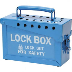 Brady - Group Lockout Boxes Portable or Wall Mount: Portable Maximum Number of Padlocks: 13 - Exact Industrial Supply