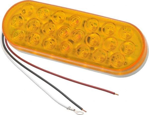 Peterson - Amber Type 1 LED Strobe Lights - LED, 0.67 Amp, 8 Watt, 12 Volt, 6-1/2" Long - Exact Industrial Supply