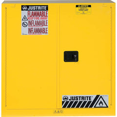 Justrite - 2 Door 3 Shelf 40 Gal Safety Cabinet for Paint & Ink - Exact Industrial Supply