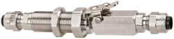 Parker - 1/4" OD, Double End Shutoff Coup - 150 Max Working psi, 0 to 150°F, - Exact Industrial Supply