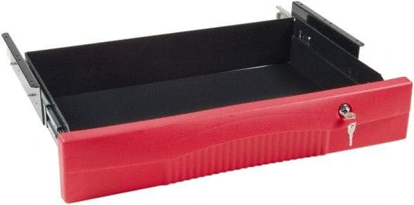 Rubbermaid - 25" Long x 4-5/8" High, Cart Drawer - Use with FG452088, FG454600, FG454610 - Exact Industrial Supply