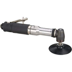 Dynabrade - 4" Max Disc, 12,000 RPM, Pneumatic Handheld Disc Sander - 40 CFM, 1/4 NPT Inlet, 0.7 hp, 90 psi - Exact Industrial Supply