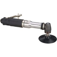 Dynabrade - 4" Max Disc, 12,000 RPM, Pneumatic Handheld Disc Sander - 40 CFM, 1/4 NPT Inlet, 0.7 hp, 90 psi - Exact Industrial Supply