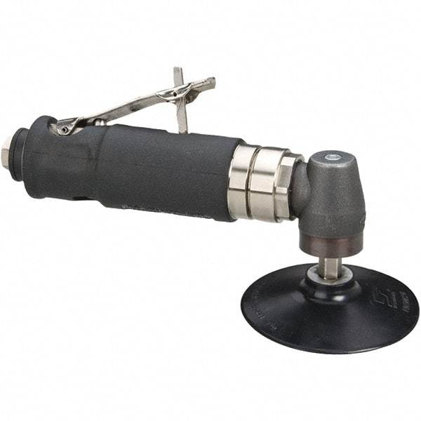 Dynabrade - 3" Max Disc, 18,000 RPM, Pneumatic Handheld Disc Sander - 41 CFM, 1/4 NPT Inlet, 0.7 hp, 90 psi - Exact Industrial Supply