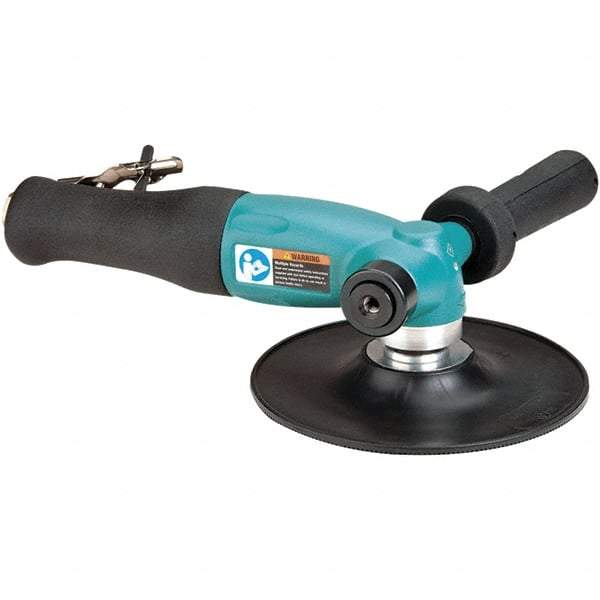 Dynabrade - 7" Max Disc, 8,500 RPM, Pneumatic Handheld Disc Sander - 40 CFM, 3/8" Inlet, 1.3 hp, 90 psi - Exact Industrial Supply