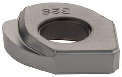 Iscar - HBRD.75 QF Grade IC328 Carbide Milling Insert - TiCN Finish, 0.183" Thick, 3/8" Corner Radius - Exact Industrial Supply