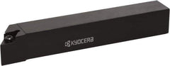 Kyocera - SDJCR, Right Hand Cut, 93° Lead Angle, 3/8" Shank Height x 3/8" Shank Width, Positive Rake Indexable Turning Toolholder - 5" OAL, Multiple Insert Compatibility, Series SDJC - Exact Industrial Supply