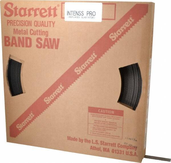Starrett - 3/4" x 150' x 0.035" Bi-Metal Band Saw Blade Coil Stock - 10 to 14 TPI, Toothed Edge, Straight Form, Raker Set, No Rake Angle, Variable Pitch, Contour Cutting - Exact Industrial Supply