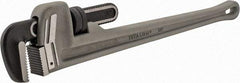 Proto - 24" Aluminum Straight Pipe Wrench - 6" Pipe Capacity - Exact Industrial Supply