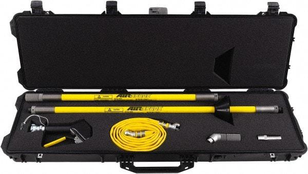 Guardair - Air-Spade Utility/Construction Blow Gun Kit - 3/4 NPT Inlet, 120 Max psi, Fiberglass Hose - Exact Industrial Supply