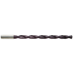 Extra Length Drill Bit: 0.125″ Dia, 140 °, Solid Carbide FIREX Finish, Spiral Flute, Straight-Cylindrical Shank, Series 5525