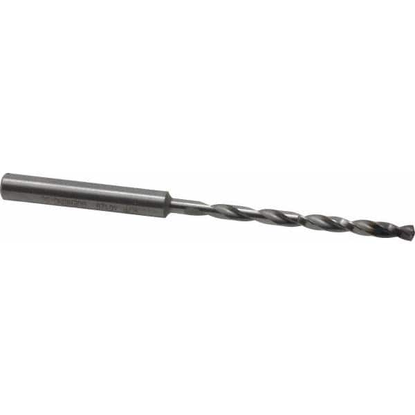 Guhring - 3.5mm 140° 2-Flute Solid Carbide Extra Length Drill Bit - Exact Industrial Supply