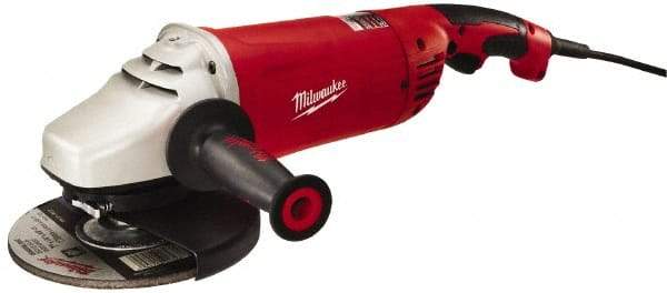 Milwaukee Tool - 7 & 9" Wheel Diam, 6,000 RPM, Corded Angle & Disc Grinder - 5/8-11 Spindle, 120 Volts, 15 Amps, Front Exhaust - Exact Industrial Supply