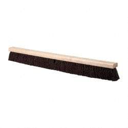 PRO-SOURCE - 36" Heavy Duty Palmyra Push Broom - 4" Bristle Length, Wood Block, Bolt-On Handle Connection, Handle Sold Separately - Exact Industrial Supply