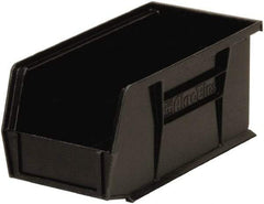 Akro-Mils - 30 Lb. Load Capacity, 10-7/8" Deep, Black Polymer Hopper Stacking Bin - 5" High x 5-1/2" Wide x 10-7/8" Long - Exact Industrial Supply