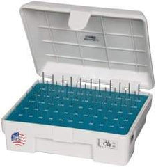 Meyer Gage - 65 Piece, 0.22-1.5 mm Diameter Plug and Pin Gage Set - Minus 0.0001 Inch Tolerance, Class Z - Exact Industrial Supply