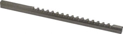 Value Collection - 5mm Keyway Width, Style B-1, Keyway Broach - High Speed Steel, Bright Finish, 1/4" Broach Body Width, 19/64" to 1-11/16" LOC, 6-3/4" OAL - Exact Industrial Supply
