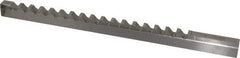 Value Collection - 12mm Keyway Width, Style D-1, Keyway Broach - High Speed Steel, Bright Finish, 9/16" Broach Body Width, 1" to 6" LOC, 13-7/8" OAL - Exact Industrial Supply