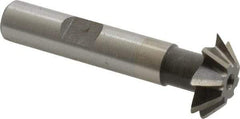 Value Collection - 3/4" Diam x 3/16" Width of Cut, 45° Included Angle, Shank Connection, Cobalt Single Angle Cutter - 3/8" Shank Diam, 2-1/8" Overall Length, Right Hand Cut, Uncoated - Exact Industrial Supply