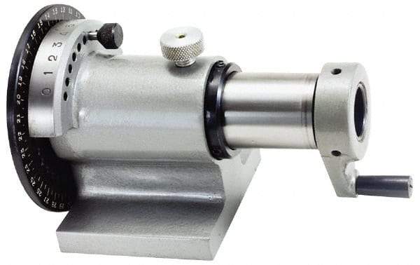 Interstate - 5C Compatible, Horizontal Spin Collet Indexer - 1" Max Collet Capacity - Exact Industrial Supply