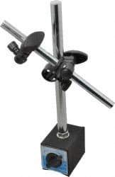 Value Collection - 175 Lb Magnetic Force, Fine Adjustment Indicator Positioner & Holder with Base - Rectangular Base, 70mm Base Height, 50mm Base Length, 55mm Base Width - Exact Industrial Supply