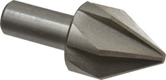 Interstate - 1-1/2" Head Diam, 3/4" Shank Diam, 6 Flute 60° Cobalt Countersink - Exact Industrial Supply