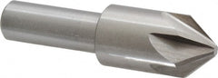 Interstate - 3/4" Head Diam, 1/2" Shank Diam, 6 Flute 82° Cobalt Countersink - Exact Industrial Supply