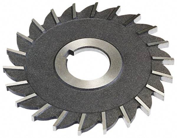 Keo - 5" Diam x 13/32" Width of Cut, 26 Teeth, High Speed Steel Side Milling Cutter - Straight Teeth, Uncoated - Exact Industrial Supply