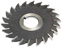 Keo - 4" Diam x 7/32" Width of Cut, 24 Teeth, High Speed Steel Side Milling Cutter - Straight Teeth, Uncoated - Exact Industrial Supply