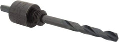 Lenox - 9/16 to 1-3/16" Tool Diam Compatibility, Straight Shank, Carbon Steel Integral Pilot Drill, Hole Cutting Tool Arbor - 15/64" Min Chuck, Triangular Shank Cross Section, Quick-Change Attachment, For Hole Saws 4L - Exact Industrial Supply