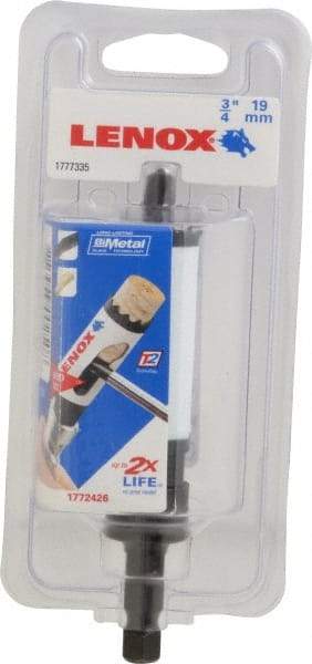 Lenox - 3/4" Diam, 1-9/16" Cutting Depth, Hole Saw - Bi-Metal Saw, Toothed Edge - Exact Industrial Supply