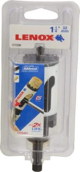 Lenox - 1-1/4" Diam, 1-9/16" Cutting Depth, Hole Saw - Bi-Metal Saw, Toothed Edge - Exact Industrial Supply