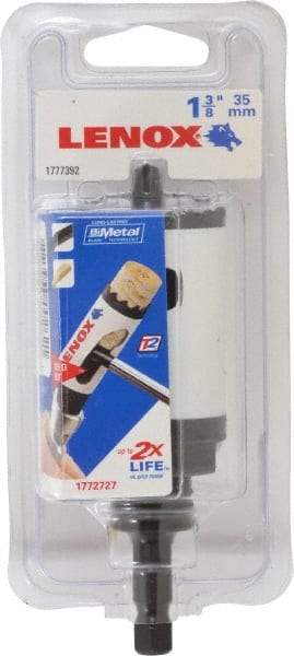 Lenox - 1-3/8" Diam, 1-9/16" Cutting Depth, Hole Saw - Bi-Metal Saw, Toothed Edge - Exact Industrial Supply