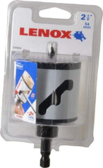 Lenox - 2-1/8" Diam, 1-9/16" Cutting Depth, Hole Saw - Bi-Metal Saw, Toothed Edge - Exact Industrial Supply