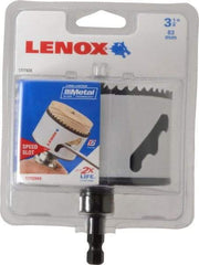 Lenox - 3-1/4" Diam, 1-9/16" Cutting Depth, Hole Saw - Bi-Metal Saw, Toothed Edge - Exact Industrial Supply
