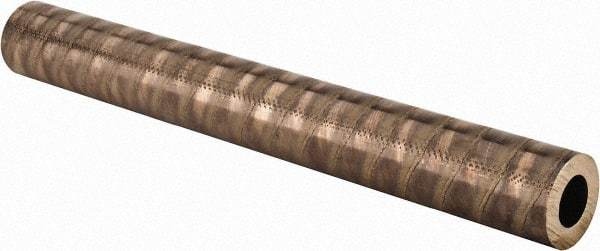 Made in USA - 1-1/2 Inch Outside Diameter x 13 Inch Long, Aluminum Bronze Round Tube - 1 Inch Inside Diameter, Alloy Aluminum Bronze (CDA 954), 5 Lb. Shipping Weight - Exact Industrial Supply