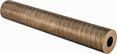 Made in USA - 2 Inch Outside Diameter x 13 Inch Long, Aluminum Bronze Round Tube - 1 Inch Inside Diameter, Alloy Aluminum Bronze (CDA 954), 9 Lb. Shipping Weight - Exact Industrial Supply