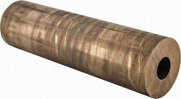 Made in USA - 3-1/2 Inch Outside Diameter x 13 Inch Long, Aluminum Bronze Round Tube - 1-1/2 Inch Inside Diameter, Alloy Aluminum Bronze (CDA 954), 30 Lb. Shipping Weight - Exact Industrial Supply