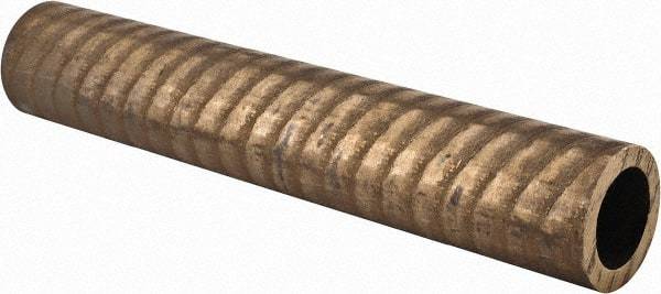 Made in USA - 2-1/4 Inch Outside Diameter x 13 Inch Long, Aluminum Bronze Round Tube - 1-3/4 Inch Inside Diameter, Alloy Aluminum Bronze (CDA 954), 7 Lb. Shipping Weight - Exact Industrial Supply
